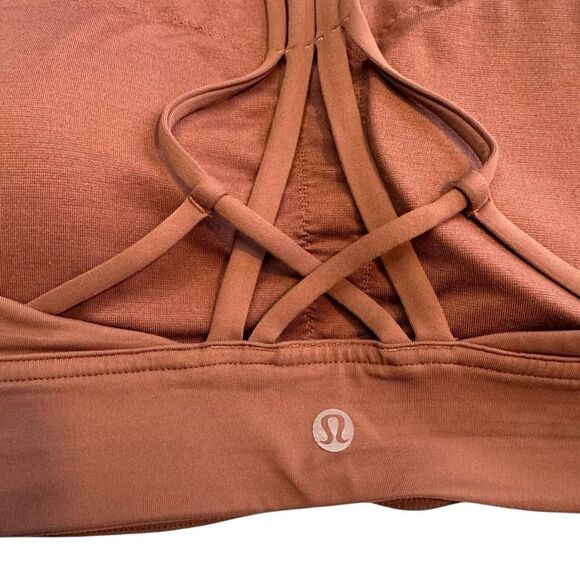 Lululemon x Soul Cycle Ride & Reflect long line high neck Sports Bra size 10 - Picture 6 of 8